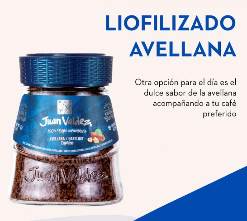 CAFE JUAN VALDEZ LIOFILIZADO AVELLANA 95 GR