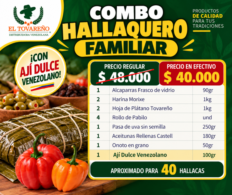 COMBO FAMILIAR TRANSFERENCIA 40 HALLACAS