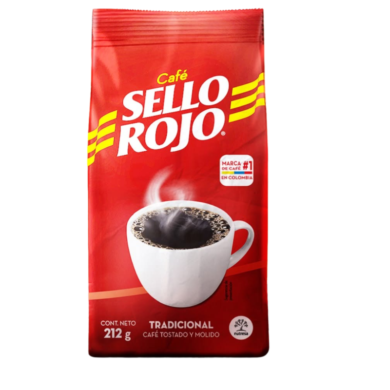 Café Molido Sello Rojo Tradicional 212 g Tostado
