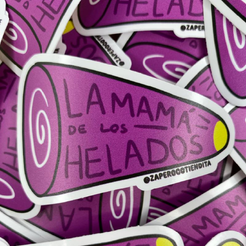 Sticker La Mamá de Los Helados