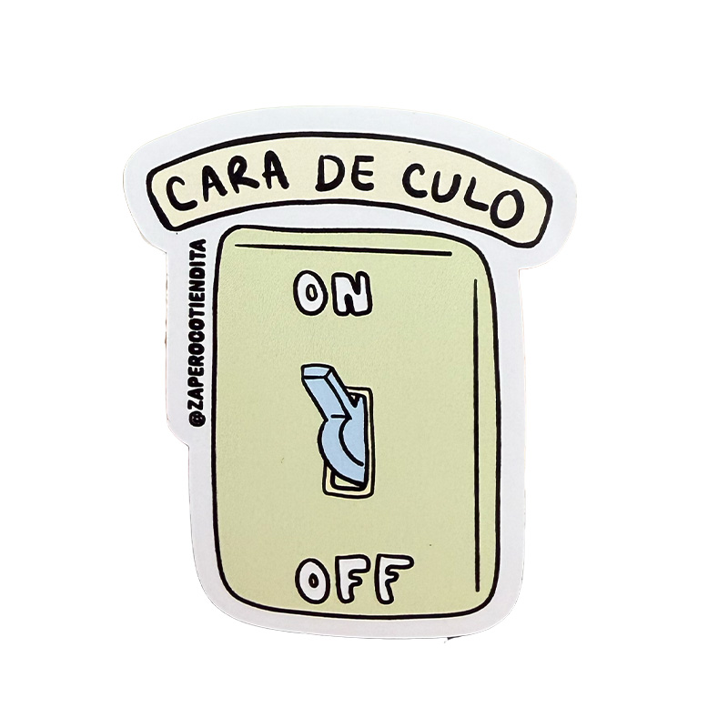 Sticker Cara de Culo On