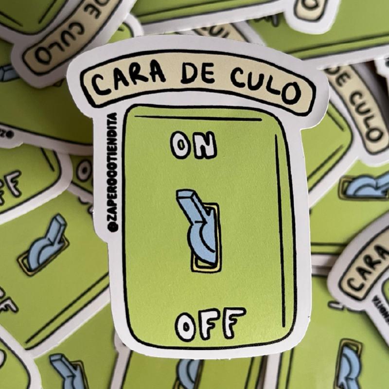 Sticker Cara de Culo On