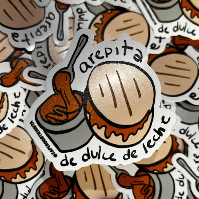 Sticker Arepita de Dulce de Leche