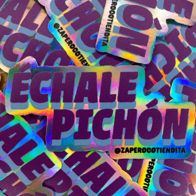 Sticker Échale Pichón Morado