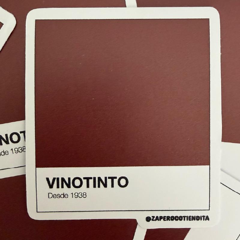 Sticker Pantone Vinotinto