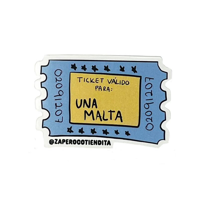 Sticker Ticket Malta