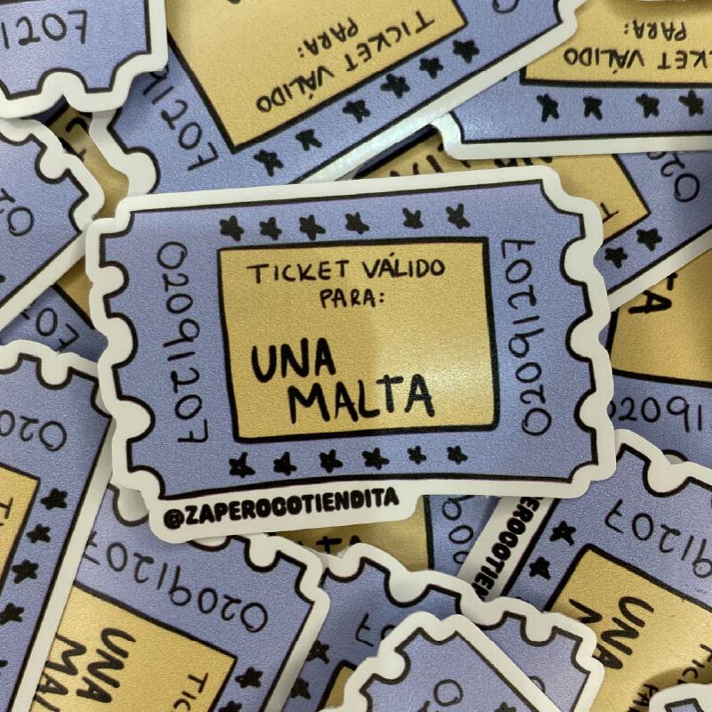 Sticker Ticket Malta
