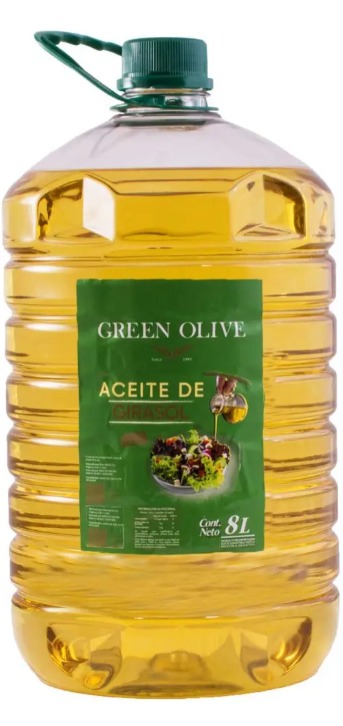 ACEITE DE GIRASOL PREMIUM GREEN OLIVE X 8LTS