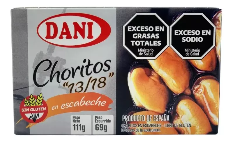Mejillones O Choritos En Escabeche Dani 111g ESPAÑA