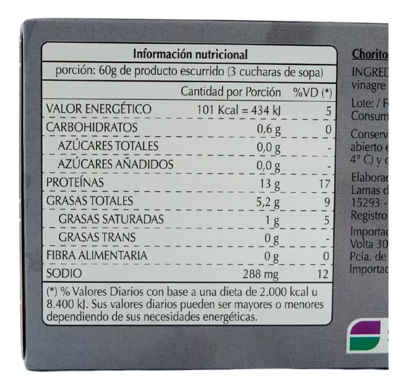 Mejillones O Choritos En Escabeche Dani 111g ESPAÑA