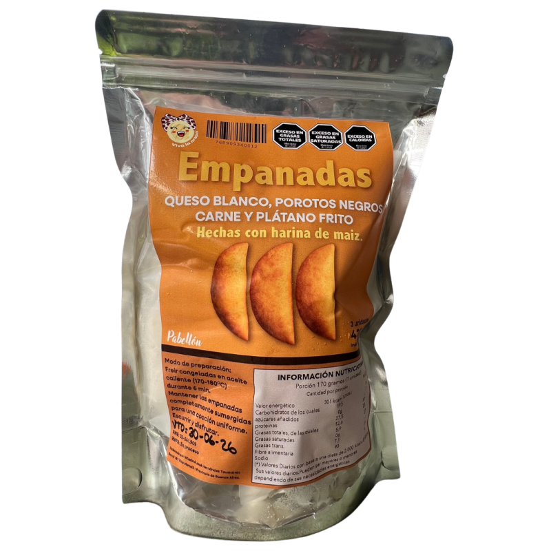 EMPANADAS CONGELADAS VIVA LA AREPA X3UNDS PABELLON