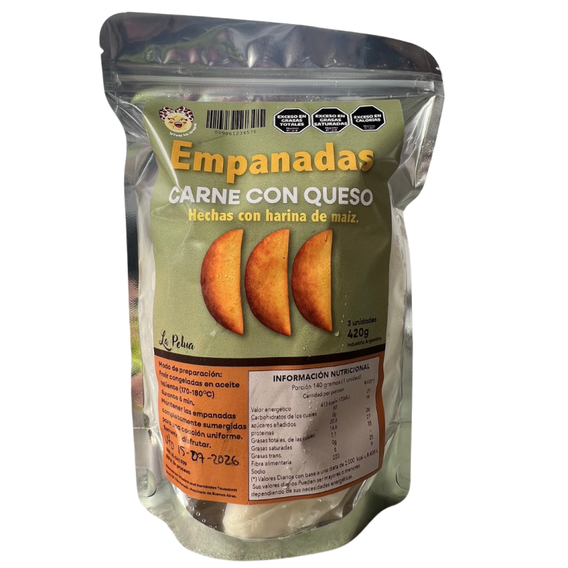 EMPANADAS CONGELADAS VIVA LA AREPA X3UNDS CARNE CON QUESO