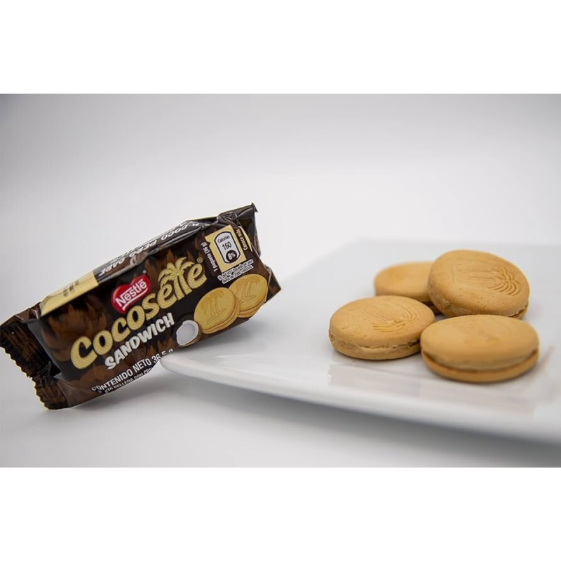 Cocosette Sandwich 12 paquetes x 4 galletas c/u