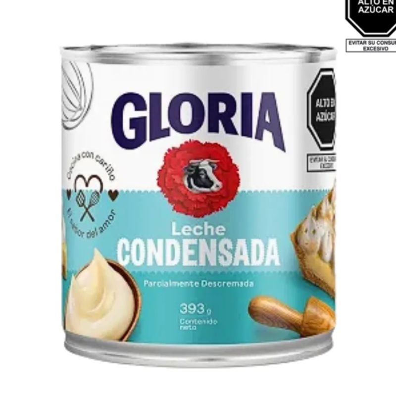 Leche condensada Gloria x 393gr