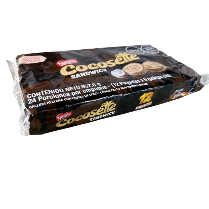 Cocosette Sandwich 12 paquetes x 6 galletas c/u