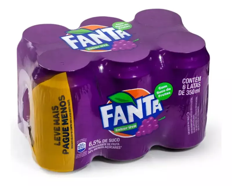 FANTA SABOR UVA BRASIL X 350MLX6UND