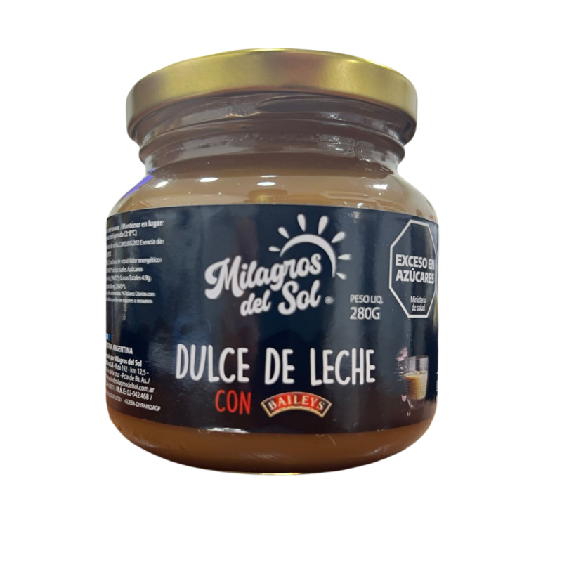 DULCE DE LECHE MILAGROS DEL SOL CON BAILEYS 280GR