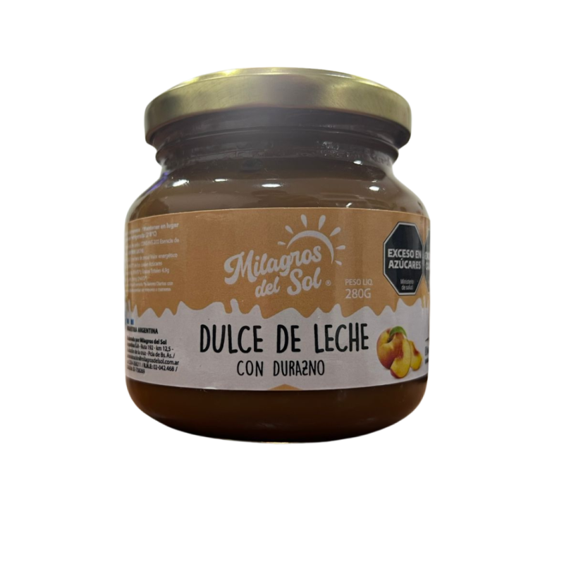 DULCE DE LECHE MILAGROS DEL SOL CON DURAZNO 280GR