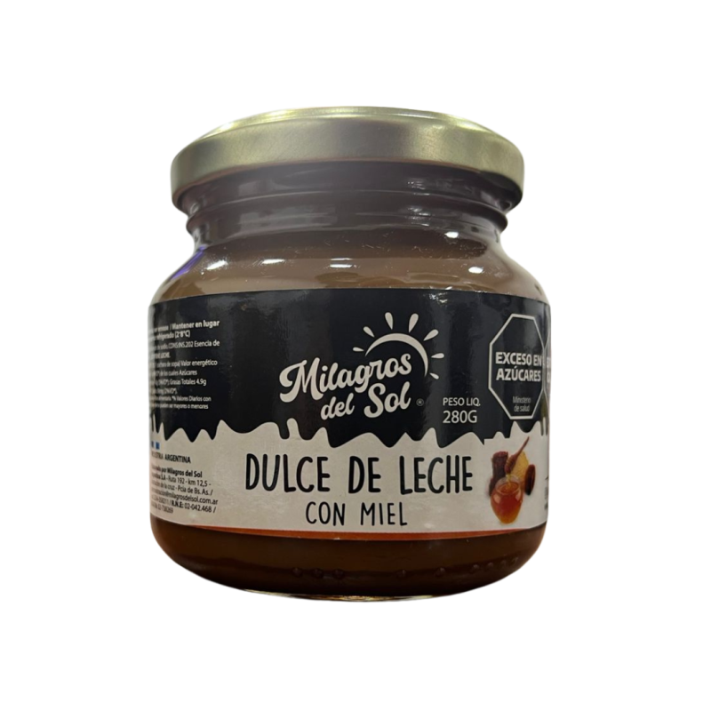 DULCE DE LECHE MILAGROS DEL SOL CON MIEL 280GR