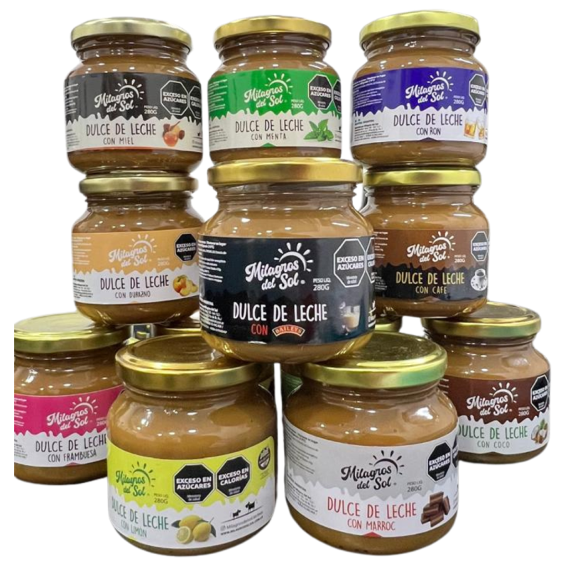 DULCE DE LECHE MILAGROS DEL SOL CON RON 280GR