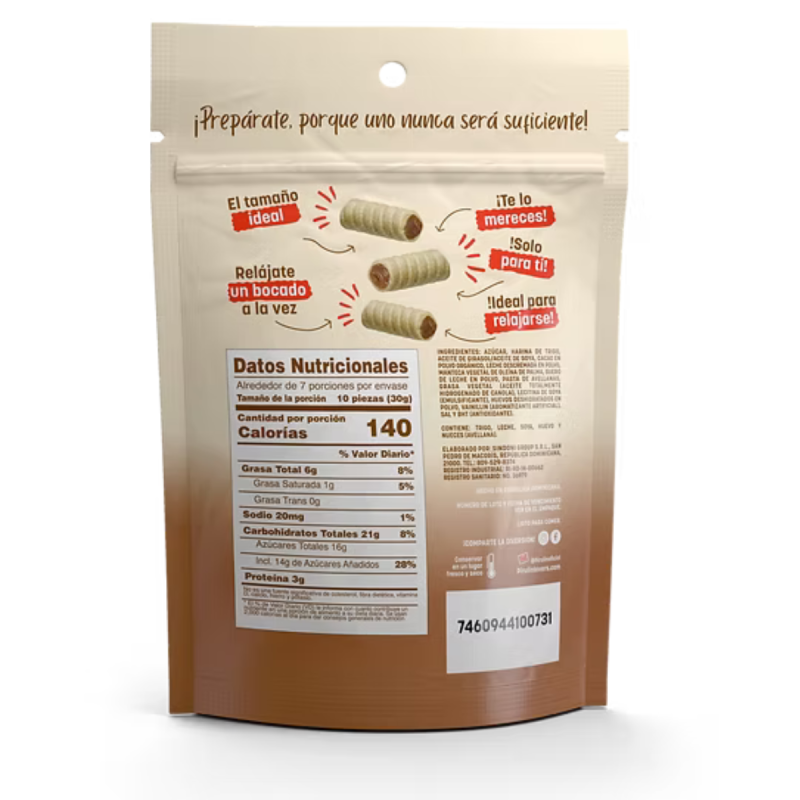 PIRULIN BITES CHOCO AVELLANA 200GR