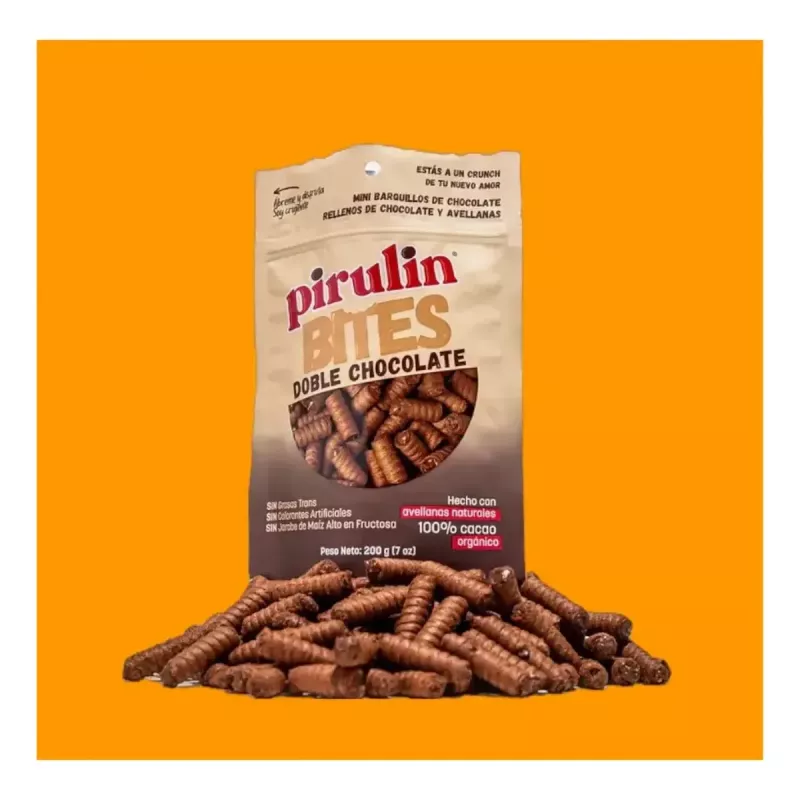 PIRULIN BITES DOBLE CHOCO X 200GR
