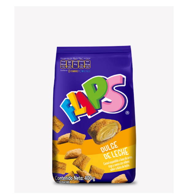 Flips Dulce de leche x 400gr Bolsa