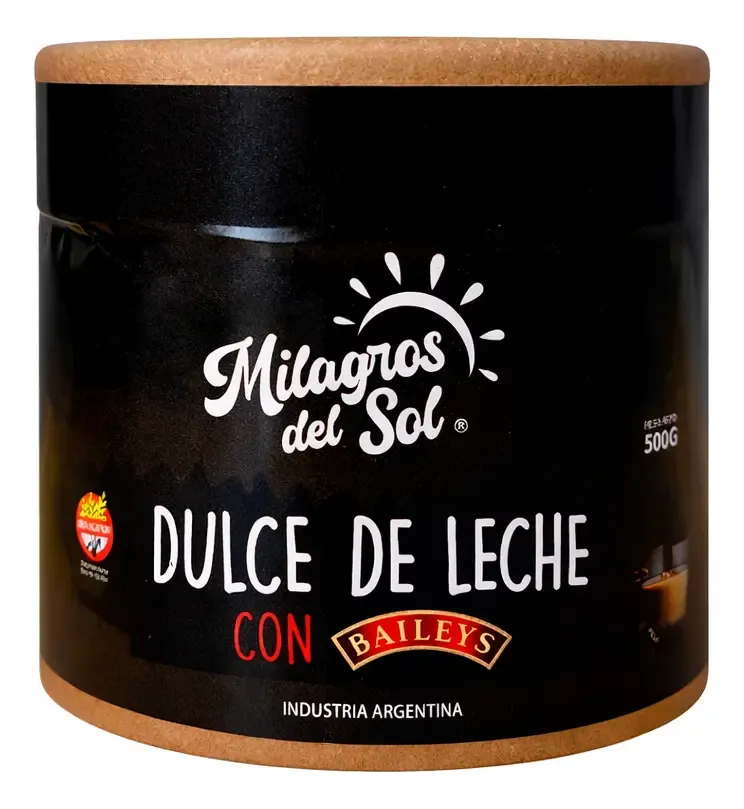 DULCE DE LECHE CON BAILEYS 500GR MILAGROS DEL SOL