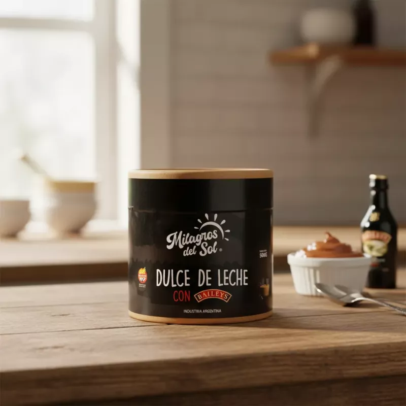 DULCE DE LECHE CON BAILEYS 500GR MILAGROS DEL SOL