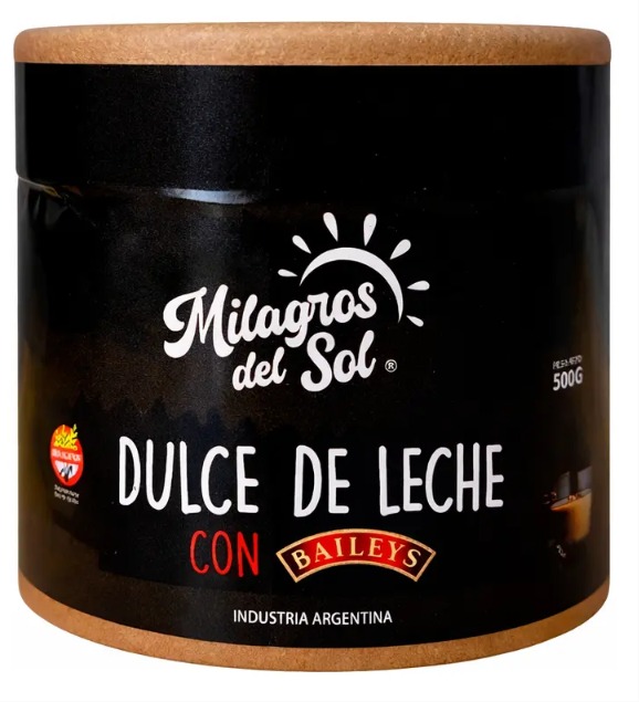 DULCE DE LECHE CON BAILEYS 500GR MILAGROS DEL SOL