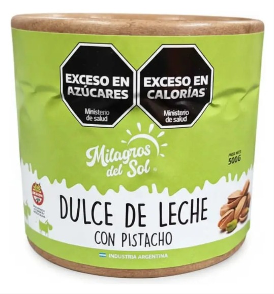 DULCE DE LECHE CON PISTACHO 500GR MILAGROS DEL SOL