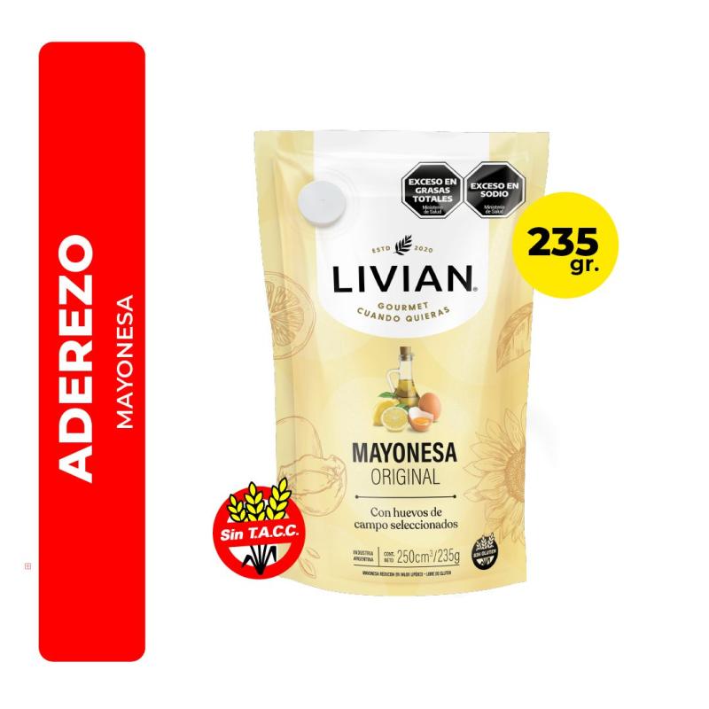 MAYONESA ORIGINAL LIVIAN 250CM3 / 235G