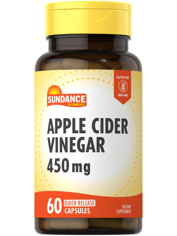 Vinagre De Sidra De Manzana 450mg Sundance X 60 Capsulas