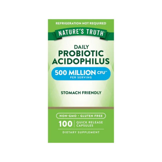 Probiotico Acidophilus 500 Millonescfu Natures Truth 100 Cap
