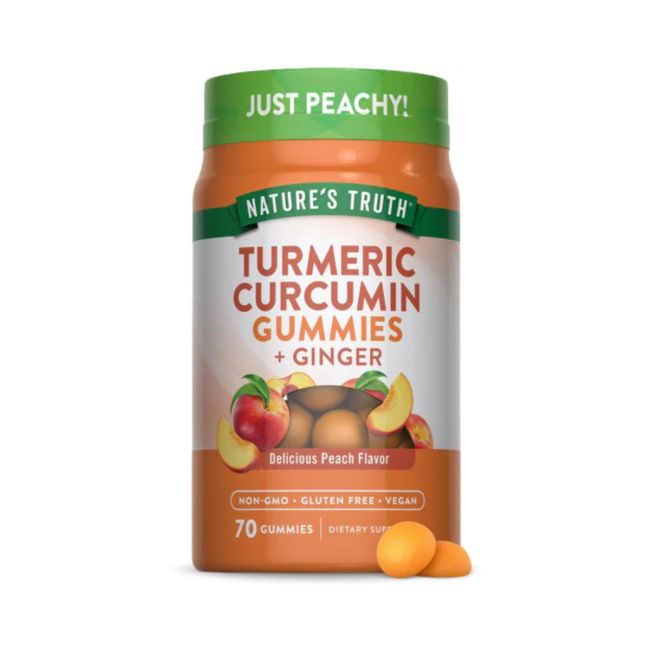 Suplemento Curcuma Y Jengibre Natures Truth 70 Gomitas