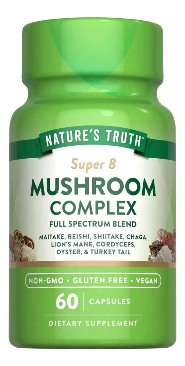Suplemento De 8 Hongos Super Mushroom Natures Truth 60cap