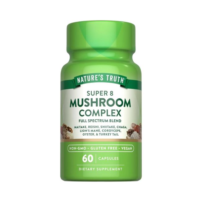 Suplemento De 8 Hongos Super Mushroom Natures Truth 60cap
