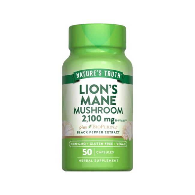 Melena De Leon 2100mg Natures Truth 50 Capsulas