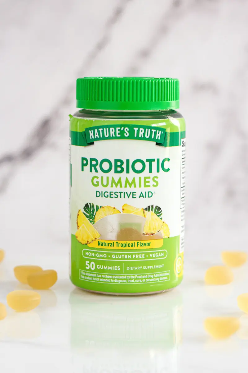 Probioticos Prebiotico Natures Truth 50 Gomitas Ananá
