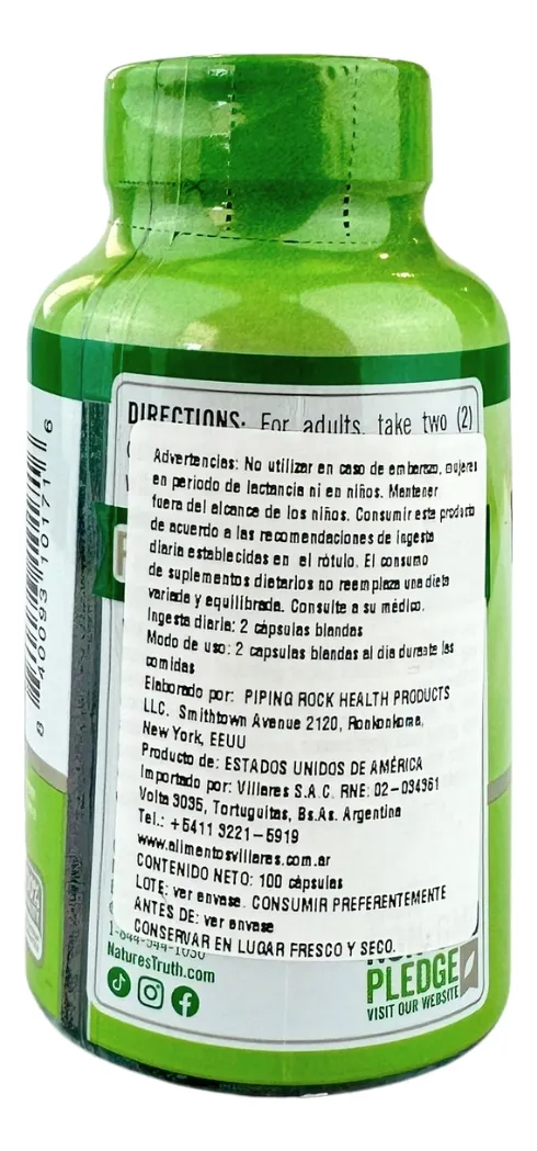 Aceite De Krill Omega 3 2000mg Natures Truth 60 Capsulas