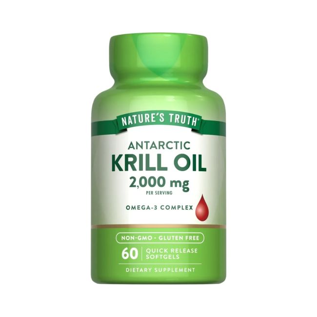 Aceite De Krill Omega 3 2000mg Natures Truth 60 Capsulas
