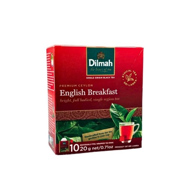 TE DILMAH GOURMET ENGLISH BREAKFAST X 10 SAQ 10,20 GR