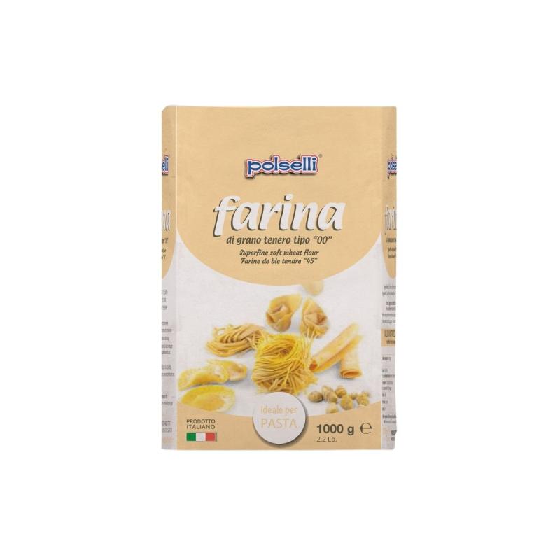 HARINA P/PASTAS POLSELLI IDEALE TIPO 00 X 1 KG