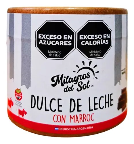 DULCE DE LECHE CON MARROC 500GR MILAGROS DEL SOL