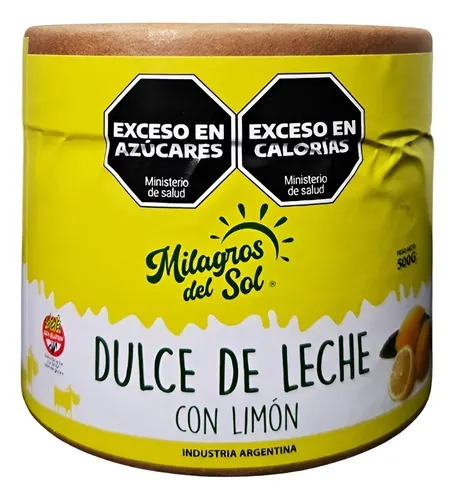 DULCE DE LECHE CON LIMON 500GR MILAGROS DEL SOL