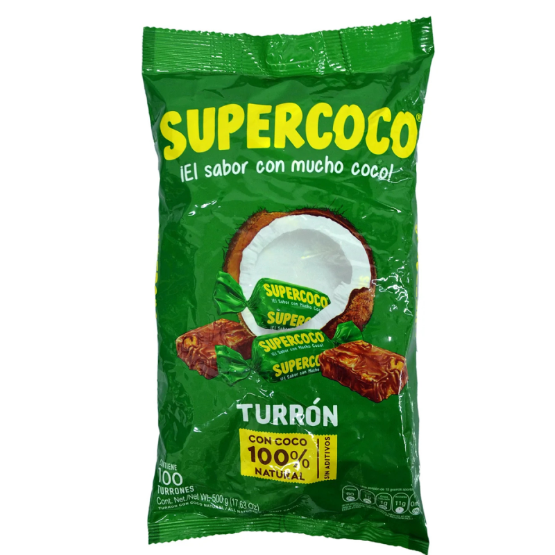 SuperCOCO Turrón x 100unds de 5gr c/u