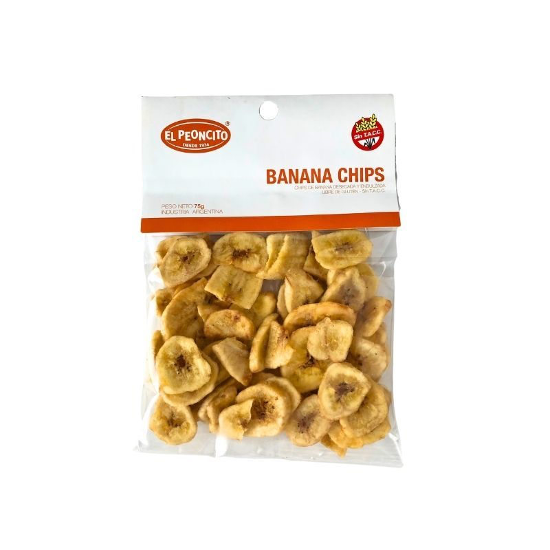 Banana Chips 75 g El Peoncito Sin Tacc