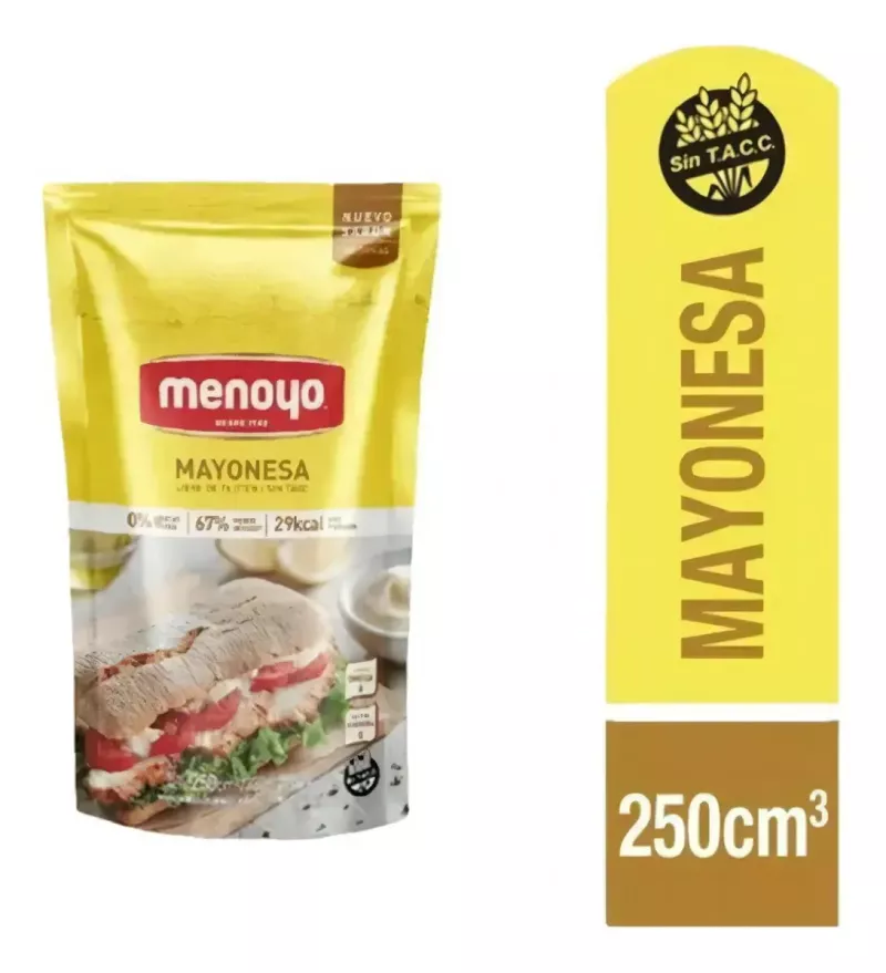 Mayonesa Menoyo X 250cc Caja X 12 Doypacks