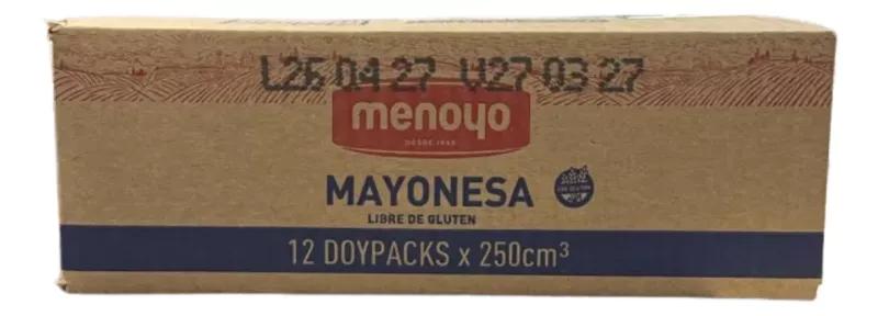 Mayonesa Menoyo X 250cc Caja X 12 Doypacks