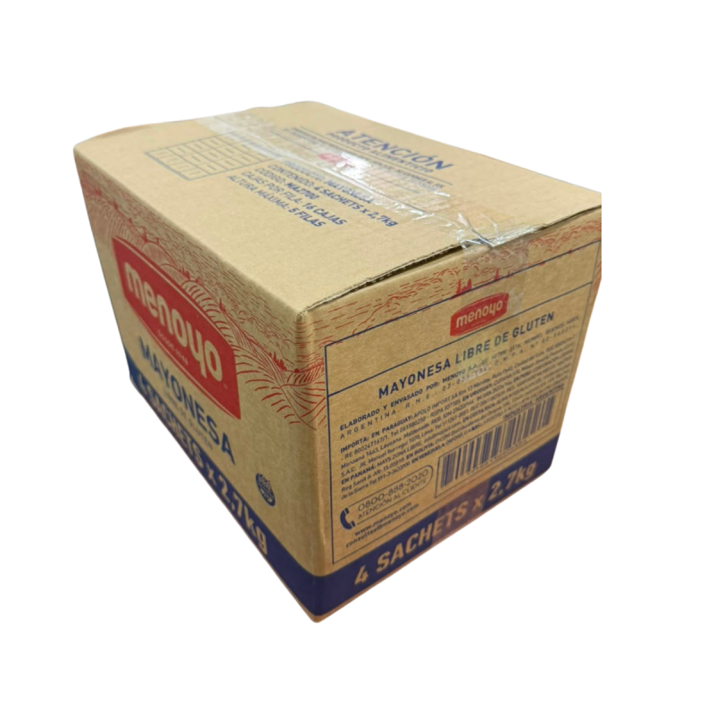 Mayonesa Menoyo Sin Tacc- Kosher Sachet 2.5 Kg X 4 Und